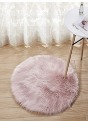 Round Shaped Floor Mat Lilac M