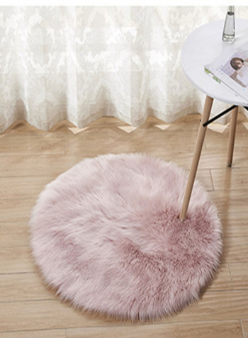 Round Shaped Floor Mat Lilac M