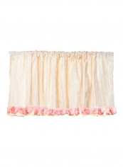 Victoria Decorative Windows Valance Beige/Pink 96x21inch