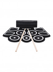 Portable Electronic Roll Up Drum Pad with Drumsticks Foot Pedals USB 3.5mm Audio Cable reviews Portable Electronic Roll Up Drum Pad with Drumsticks Foot Pedals USB 3.5mm Audio Cable