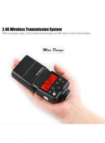Thinklite TT350C Mini 2.4G Wireless TTL Camera Flash Master Black