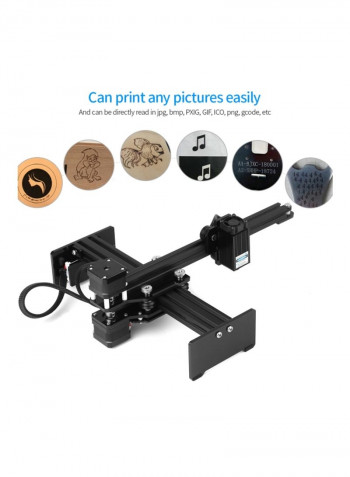 Desktop Laser Engraving Printer Machine Black
