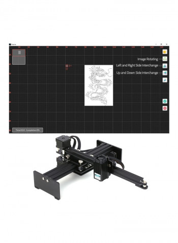 Desktop Laser Engraving Printer Machine Black