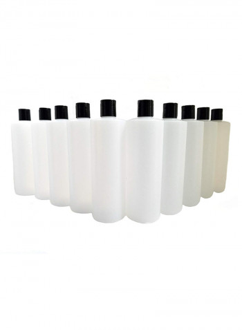 Pack Of 10 Durable Squeezable Bottle Black