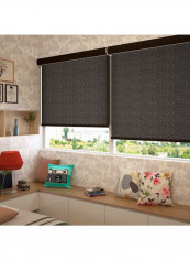 Single Mist Solar Roller Non-Blackout Window Shade Grey 220x240cm