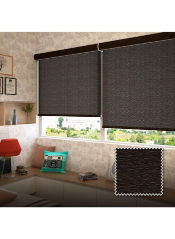 Single Mist Solar Roller Non-Blackout Window Shade Grey 220x240cm