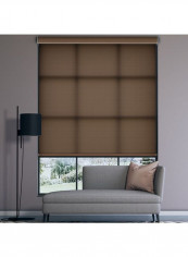 Single Mist Solar Non-Blackout Roller Blind Brown 220x240cm