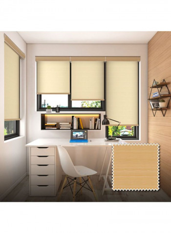 Single Mist Solar Roller Non-Blackout Blind Shades Brown 220x240cm