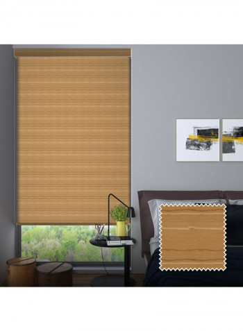 Single Mist Solar Non-Blackout Window Shade Brown 220x240cm