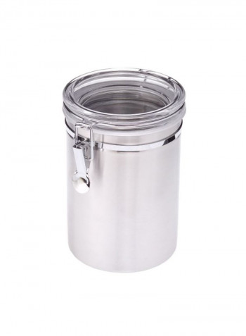 4-Piece Air Tight Canister Set Silver