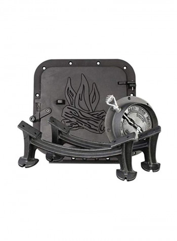 Cast Iron Barrel Stove Kit Black
