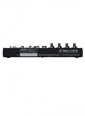 12-Channel Compact Effects Mixer Mix12FX-UK Black