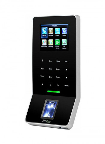 Wifi Fingerprint Time Attendance And Card Access Control Machine Grey/Black