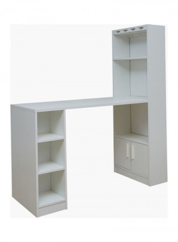 Halmstad 2-Door Bar Unit White