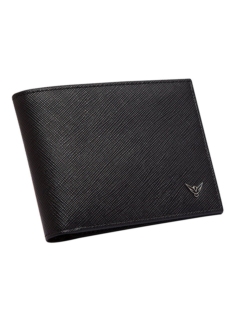 Saffiano Nero Bi-Fold Wallet Black