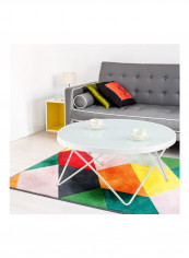 Ewalt Round Coffee Table White 40 X 82.5 X 82.5cm