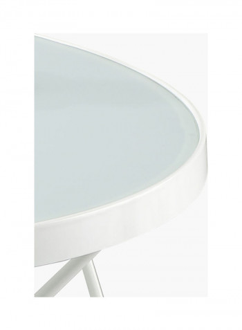 Ewalt Round Coffee Table White 40 X 82.5 X 82.5cm