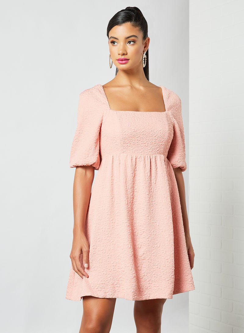 Adriana Textured Dress Pink