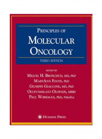Principles Of Molecular Oncology Hardcover English by Miguel H. Bronchud