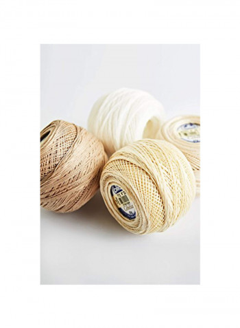 Cebelia Crochet Cotton Thread White 2x2.5x2.5inch