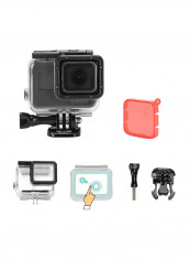 Protective Waterproof Housing Case For GoPro Action Camera Silver/Black