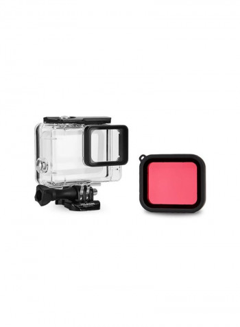 Protective Waterproof Housing Case For GoPro Action Camera Silver/Black