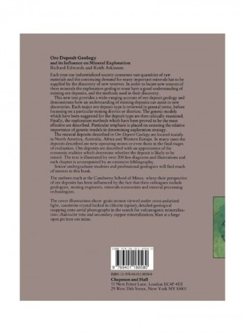 Ore Deposit Geology Paperback English by Edwards, Richard - 16-Apr-12