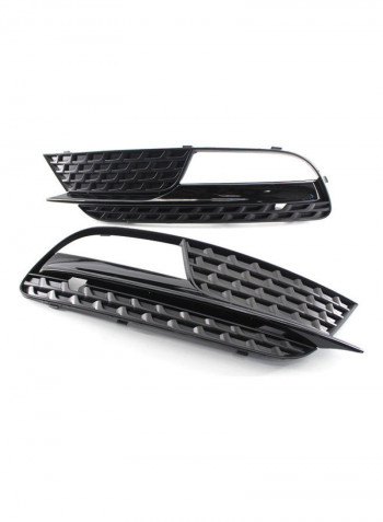 Pair Of Front Bumper Fog Light Grill