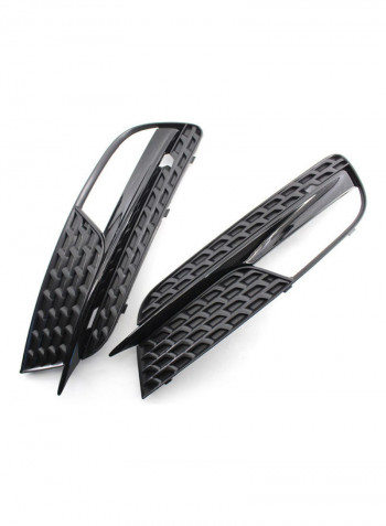 Pair Of Front Bumper Fog Light Grill