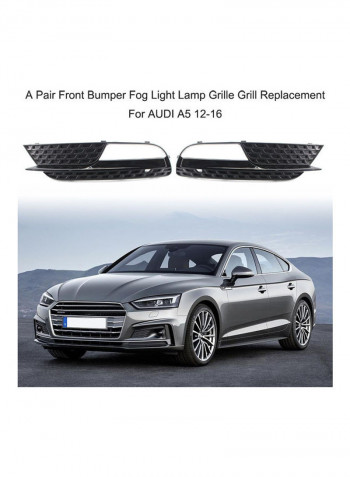 Pair Of Front Bumper Fog Light Grill
