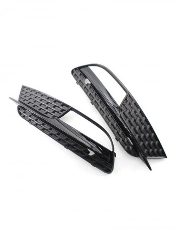 Pair Of Front Bumper Fog Light Grill