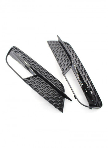 Pair Of Front Bumper Fog Light Grill