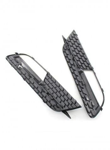 Pair Of Front Bumper Fog Light Grill