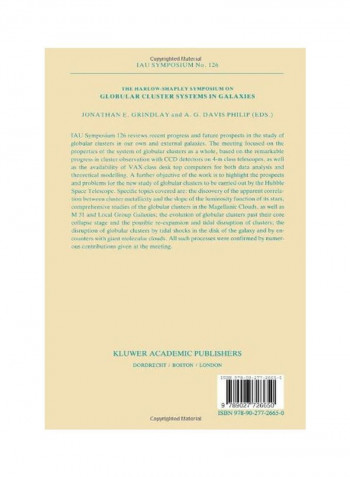 The Harlow-Shapley Symposium On Globular Cluster Systems In Galaxies Paperback