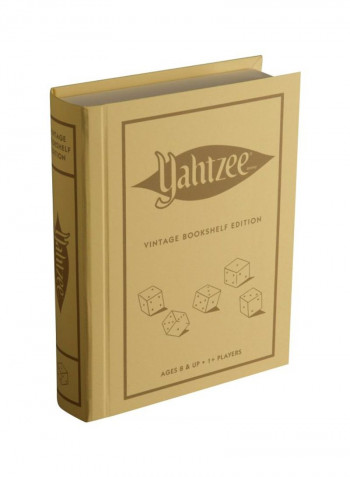 Yahtzee Linen Book Vintage Edition Board Game