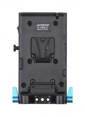 Battery Plate With Rod Clamp Black