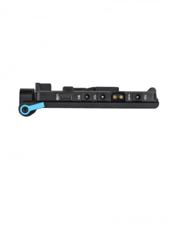 Battery Plate With Rod Clamp Black