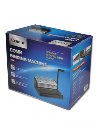 Comb Binding Machine Black/Silver