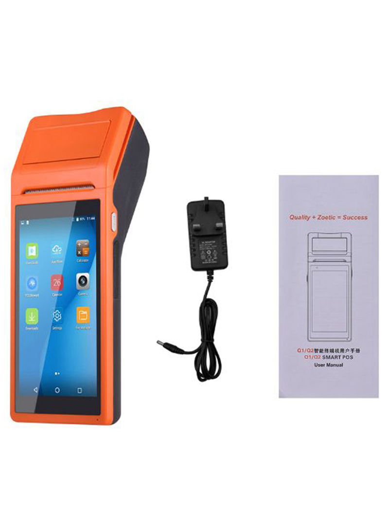 All-In-One Wireless Handheld Receipt Printer Orange/Black