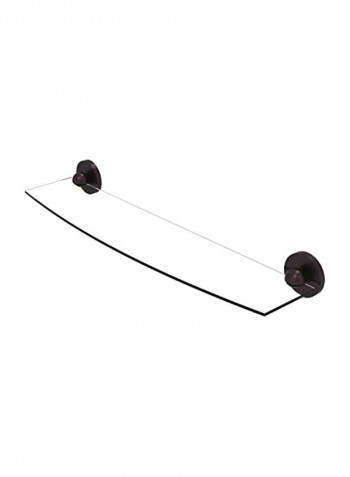 Bronze Glass Shelf Clear/Brown 24x5x1.2inch