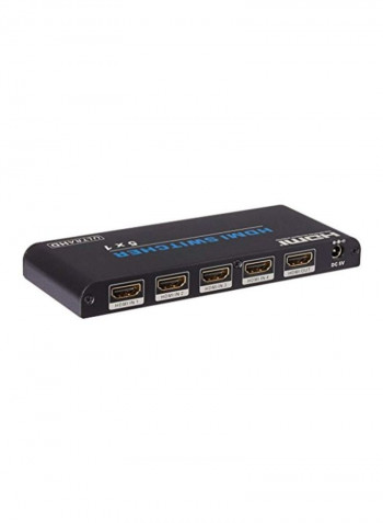 4x1 Way 4K Pro HDMI Switch With HDCP Black