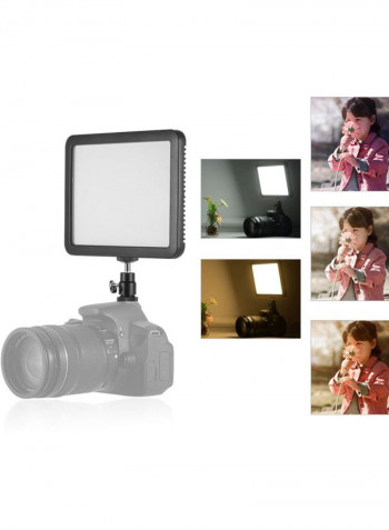 2-Piece LED Video Light Panel Lamp Kit 18x13.5x1.5cm White/Black
