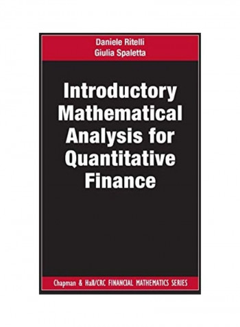 Introductory Mathematical Analysis for Quantitative Finance Hardcover English by Daniele Ritelli