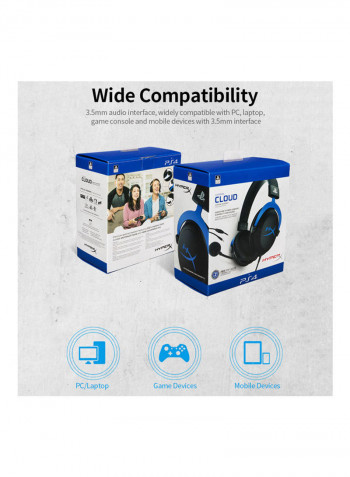 HyperX Cloud Headphones Black/Blue