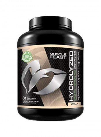 Hydrolyzed Grass Fed Plus Hormone Free Whey Protein Dietary Supplement