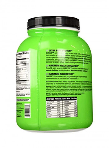 Isolyze Pure Whey Protein Isolate - Vanilla Peanut Butter
