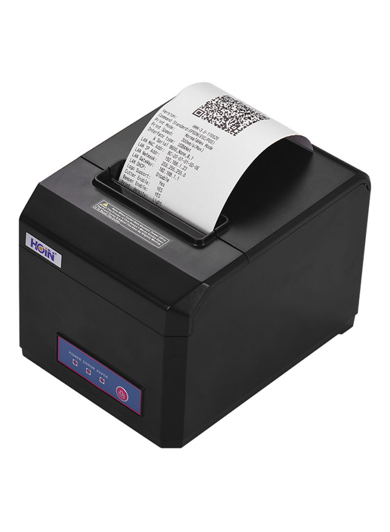 Thermal Receipt Printer With Auto Cutter 18.6 x 14.5 x 13.3centimeter Black