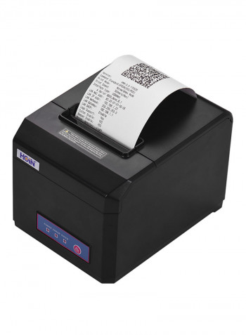 Thermal Receipt Printer With Auto Cutter 18.6 x 14.5 x 13.3centimeter Black