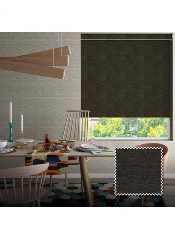 Single Mist Blackout Roller Blackout Fabric Window Shade Black 160x240cm
