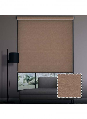 Single Mist Blackout Roller Blind Brown 160x240cm